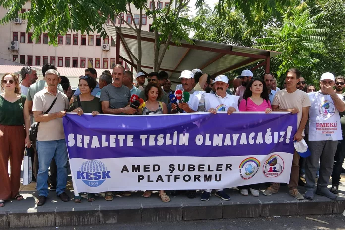 Diyarbakır’da Kamu Çalışanları ve Emeklilerden İktidara Tepki