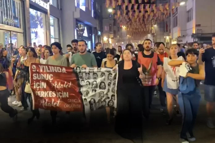 İstanbul'daki Suruç Anmasına da Polis Sert Müdahale Etti