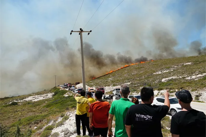 İzmir Çeşme'de Orman Yangını