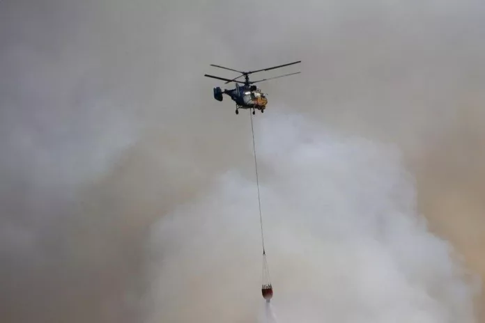 Adana Kozan'da Yangına Müdahale Sırasında Helikopter Düştü