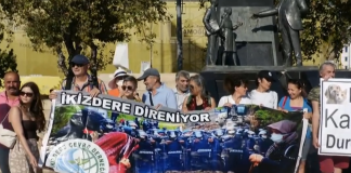 İkizdere Doğa Katliamı Kadıköy'de Protesto Edildi