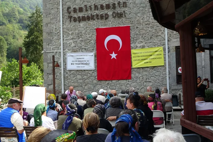 Çamlıhemşin Halkı, Taşmektep'in Bakanlığa Tahsisine Tepkili